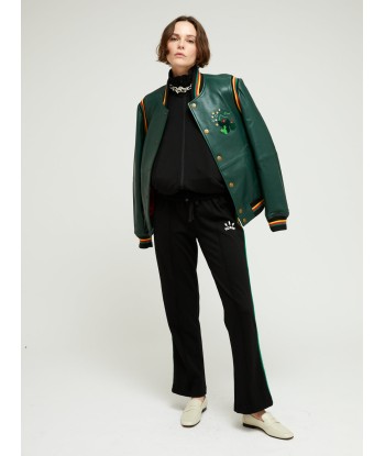 VESTE TEDDY EN CUIR GREEN EPICEA Economisez 