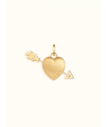 PENDENTIF COEUR PERCE OR ET DIAMANTS pas cher