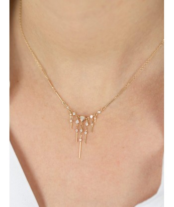 COLLIER DREAM MAKER DIAMANTS TRIANGLES PENDANTS Faites des économies