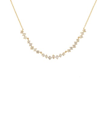 COLLIER TWISTED DIAMANTS LONG votre